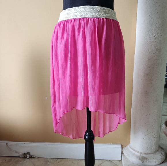 Pinky Dresses & Skirts - Pinky Pink High-Low Skirt Size Junior 12